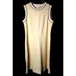 Lady Carol Yellow Casual Sleeveless Vintage Large Women's Dress